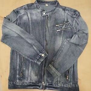Men's Blue Denim Performance Jacket